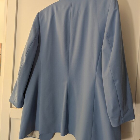 Sky Blue Open Blazer - Picture 5 of 6